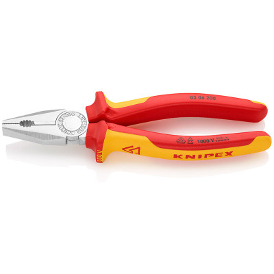 KN-0306200SB Плоскогубцы комбинированные, хромированные 200 мм 0306200SB KNIPEX KN-0306200SB Плоскогубцы комбинированные, хромированные 200 мм 0306200SB KNIPEX