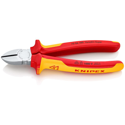 KN-7006180SB Кусачки боковые хромированные 180 мм 7006180SB KNIPEX