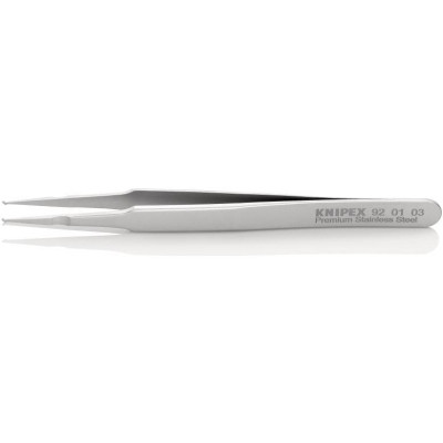 KN-920103 Пинцет прецизионный позиционный SMD гладкие прямые губки 92 01 03 KN-920103 KNIPEX