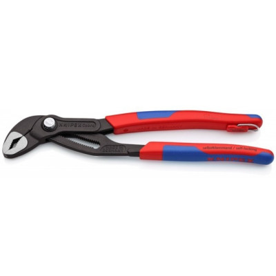 KN-8702250TBK Клещи переставные, COBRA, зев 50 мм, длина 250 мм, фосфатированные, 2-комп ручки 8702250TBK KNIPEX KN-8702250TBK Клещи переставные, COBRA, зев 50 мм, длина 250 мм, фосфатированные, 2-комп ручки 8702250TBK KNIPEX