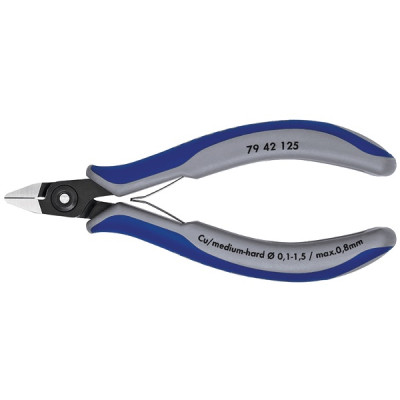 KN-7942125 Прецизионные Бокорезы для электроники 79 42 125 KN-7942125 KNIPEX