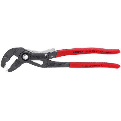 KN-8551250AF Щипцы для пружинных хомутов с фиксатором 85 51 250 AF KN-8551250AF KNIPEX