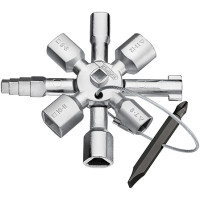 KN-001101 Ключ TwinKey для распространенных шкафов и систем запирания 00 11 01 KN-001101 KNIPEX