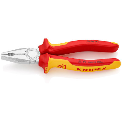 KN-0306180SB Плоскогубцы комбинированные, хромированные 180 мм 0306180SB KNIPEX KN-0306180SB Плоскогубцы комбинированные, хромированные 180 мм 0306180SB KNIPEX